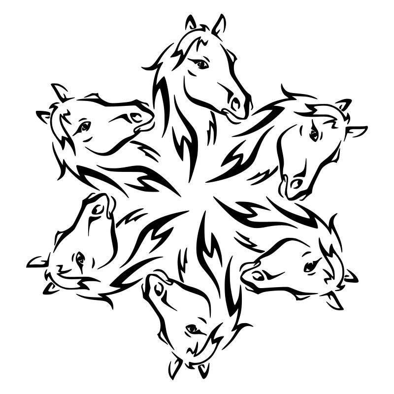 Conception de cheval pour des amateurs de cheval