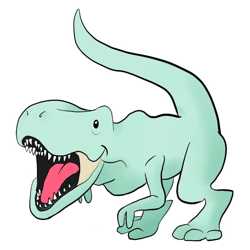 mignon mignon mignon vert t rex dinosaure