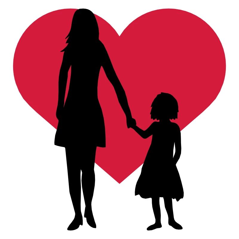 Kind Mädchen Mama