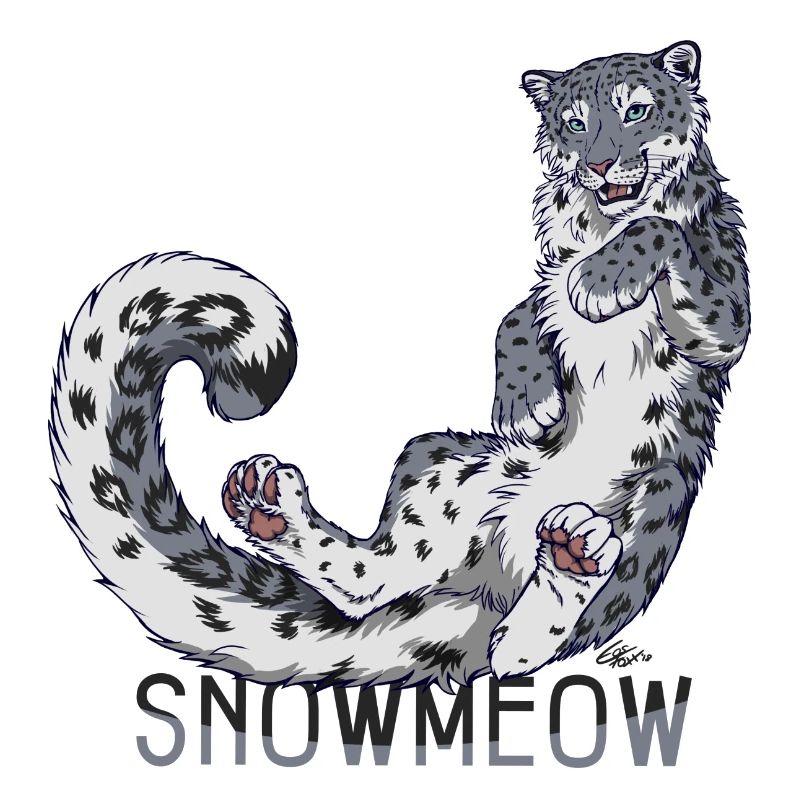 Sei immer du selbst sei Schnneeleopard (f. dunkle