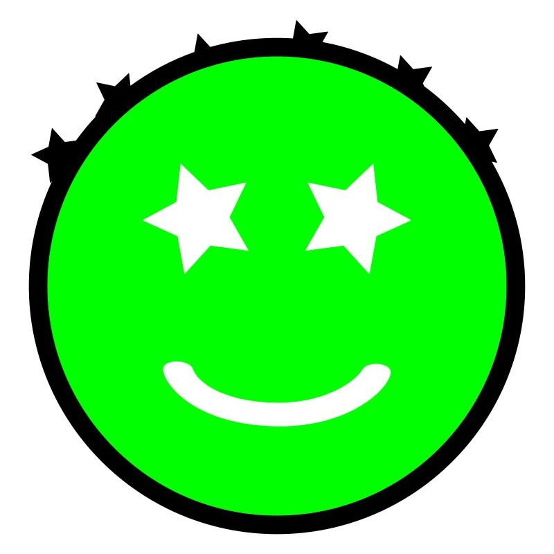Smiley mit Sternenaugen | Vectorgraphic