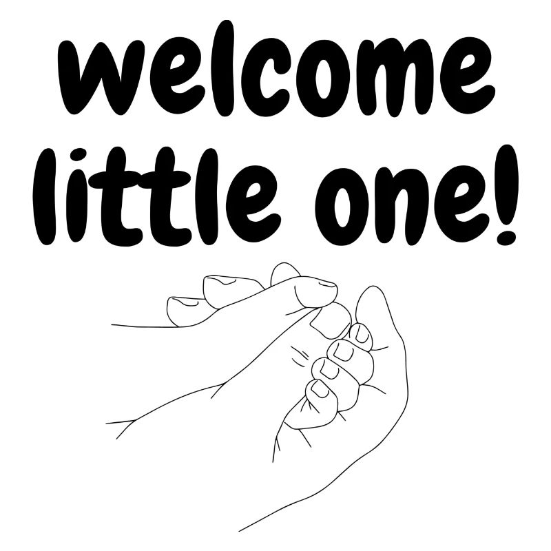 WELCOME LITTLE ONE BABY Geschenkidee Geburt IDEE