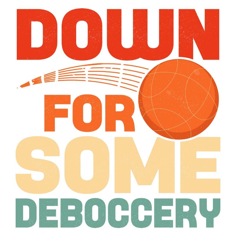 Vers le bas pour un peu de pétanque d’équipe de pétanque de déboccery