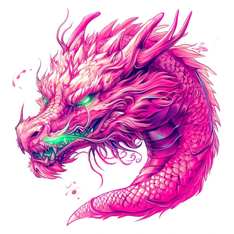 Pinker Drache