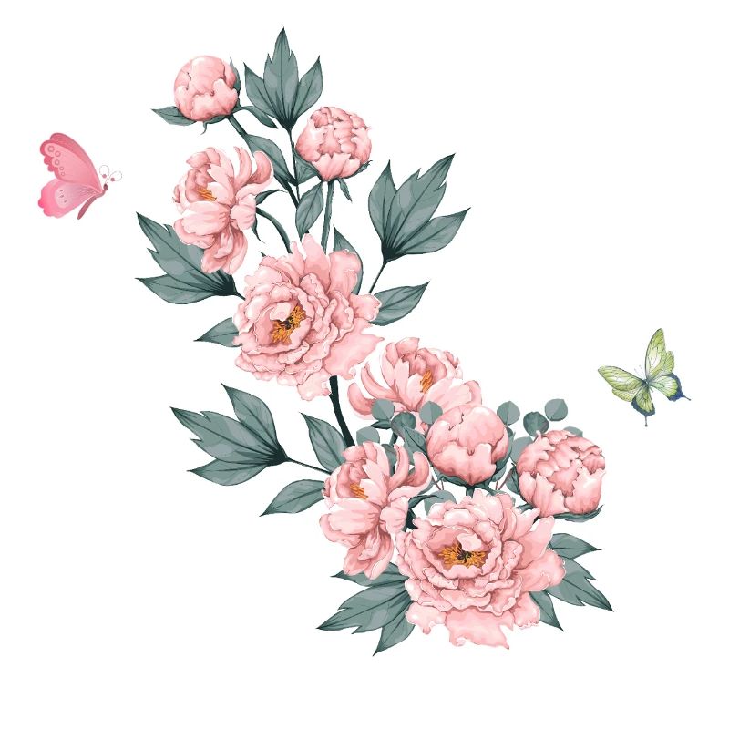 Buchstabe x Rosa Blumen