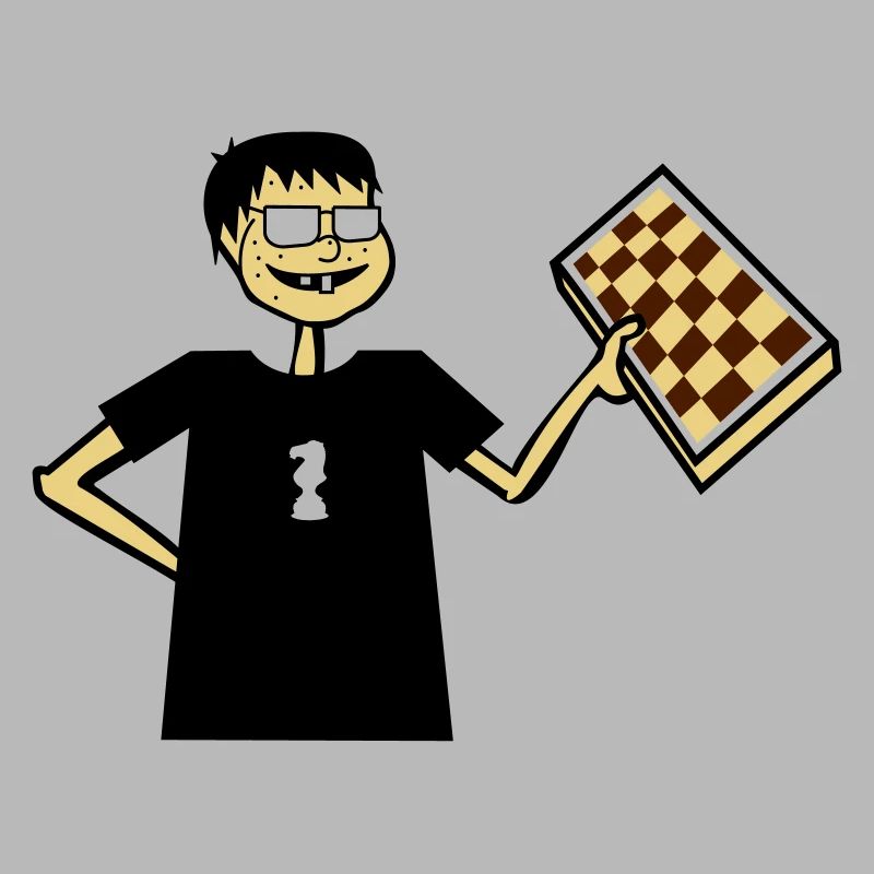 Les échecs Nerd Hobby jeu de plateau cadeau lunettes cool