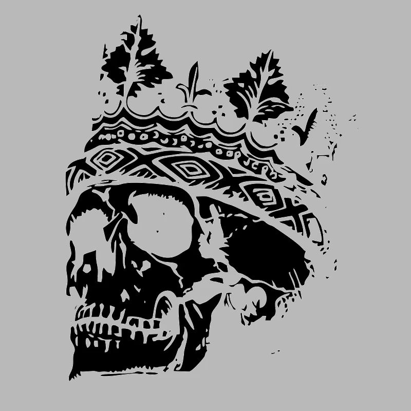 Totenkopf mit Krone
