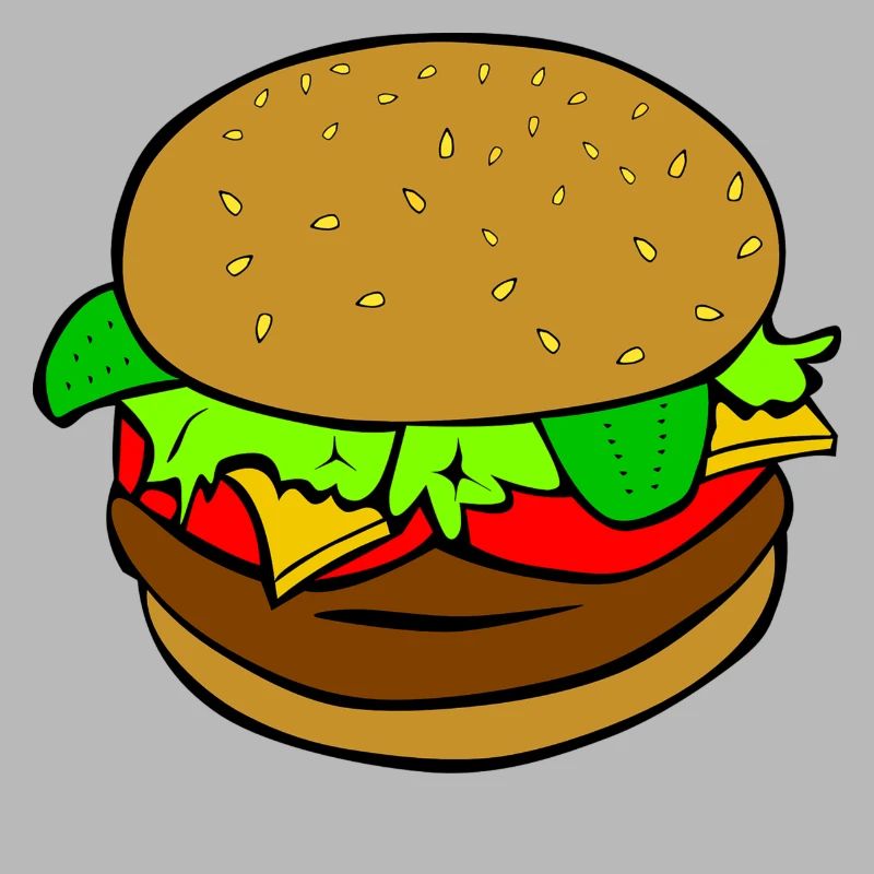 Burger Hamburger idée cadeau repas de restauration rapide