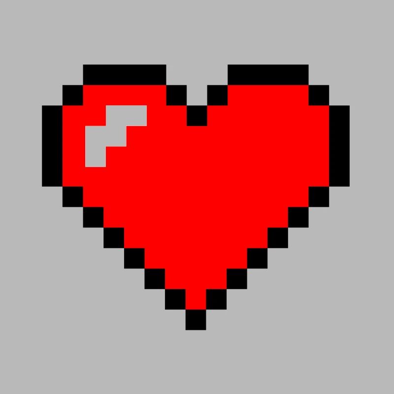Pixel Herz Videospiel Geschenk