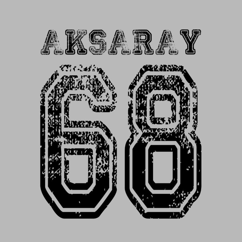 68 Aksaray Turkish license plate as a gift