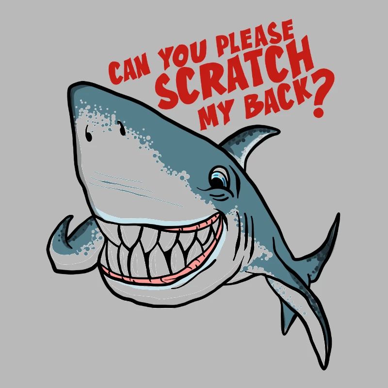Great White Shark Scratch My Back