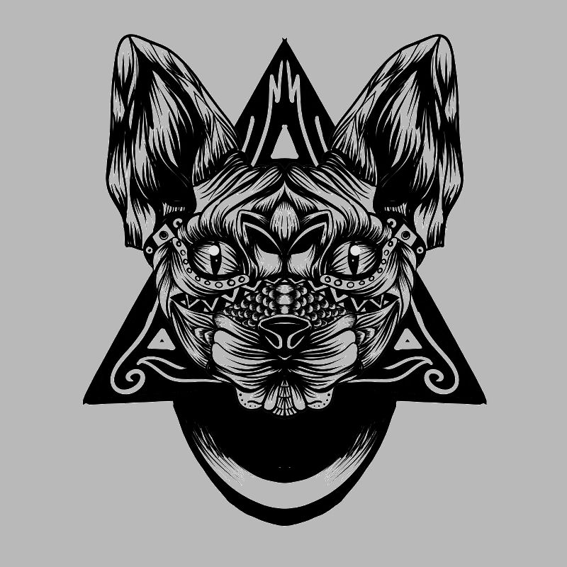 Sphynx pattern bw