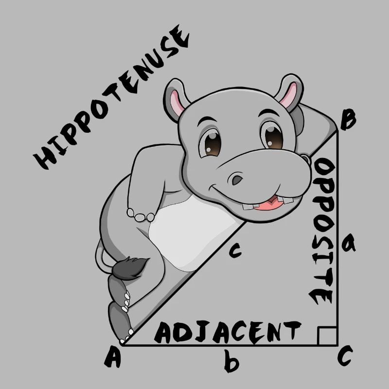Hippotenuse Cool Fun Shirt Pythagoras Math Lovers