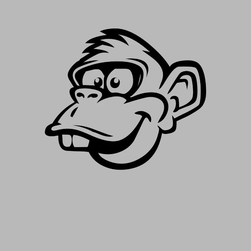 Monkey monkey head funny chimpanzee gift