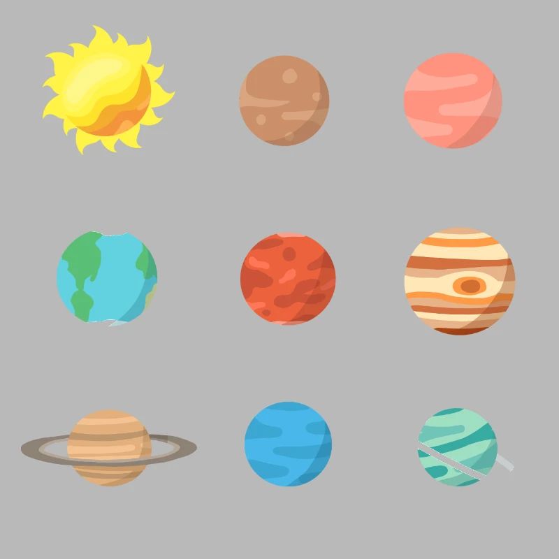 Solar system planets outer space science