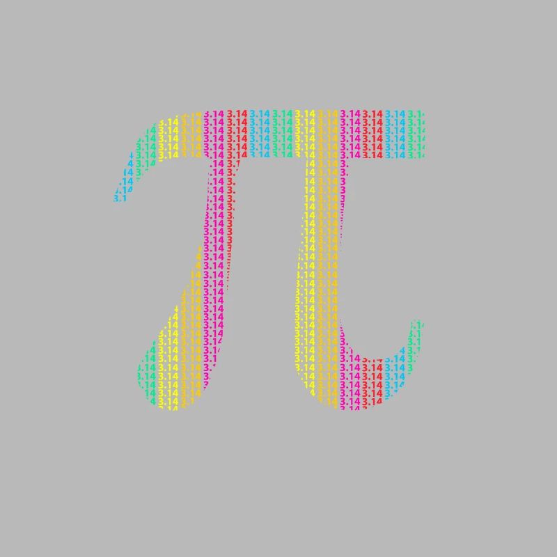 Pi Jour 3.14 Pi symbole avec math equations cadeau