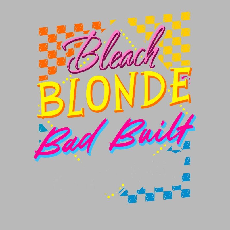 Retro design: beach blonde, poorly built –