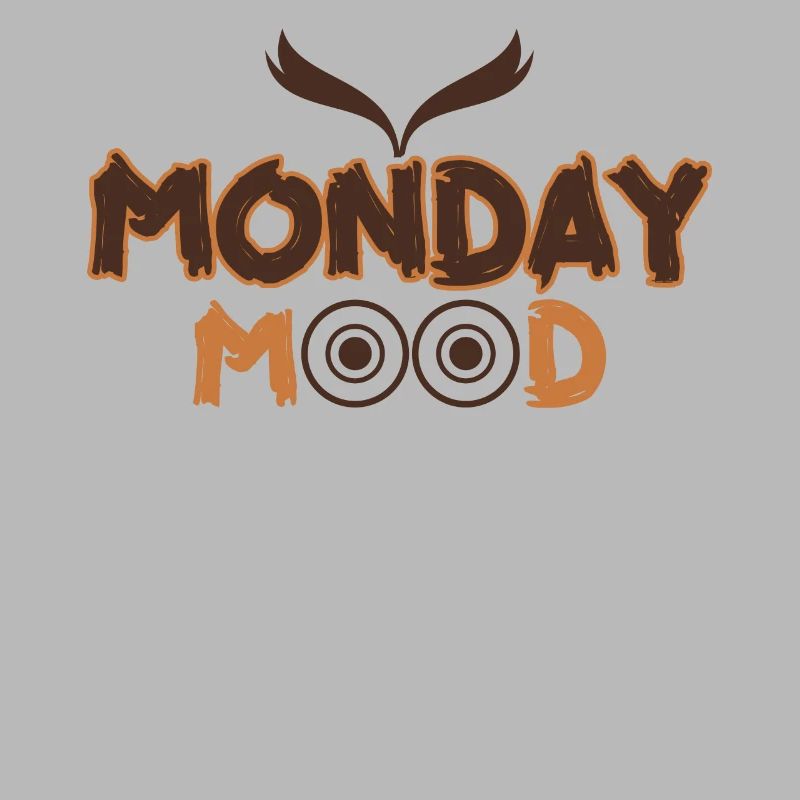 Lundi Mood, Eule, Déclaration drôle Montags Montag