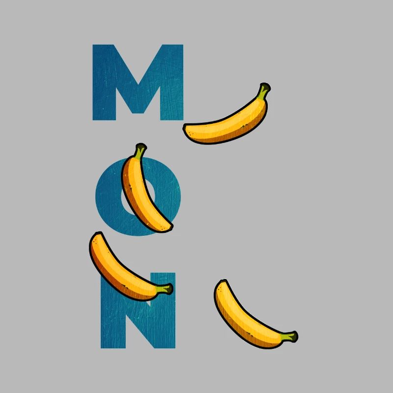 Monkey Banana Affe Äffchen Banane Geschenk