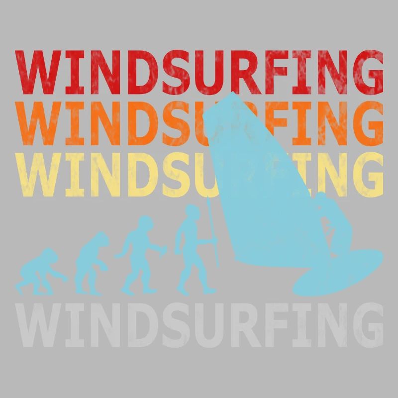 Planche à voile rétro évolution Vintage Windsurfer