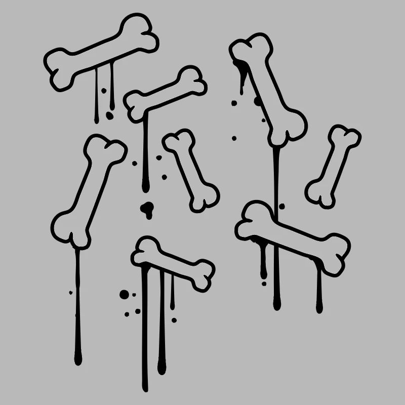 graffiti drops bones pattern dead many skeleton