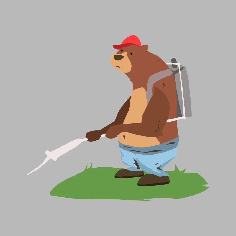 Exterminator bear pest control worker gift