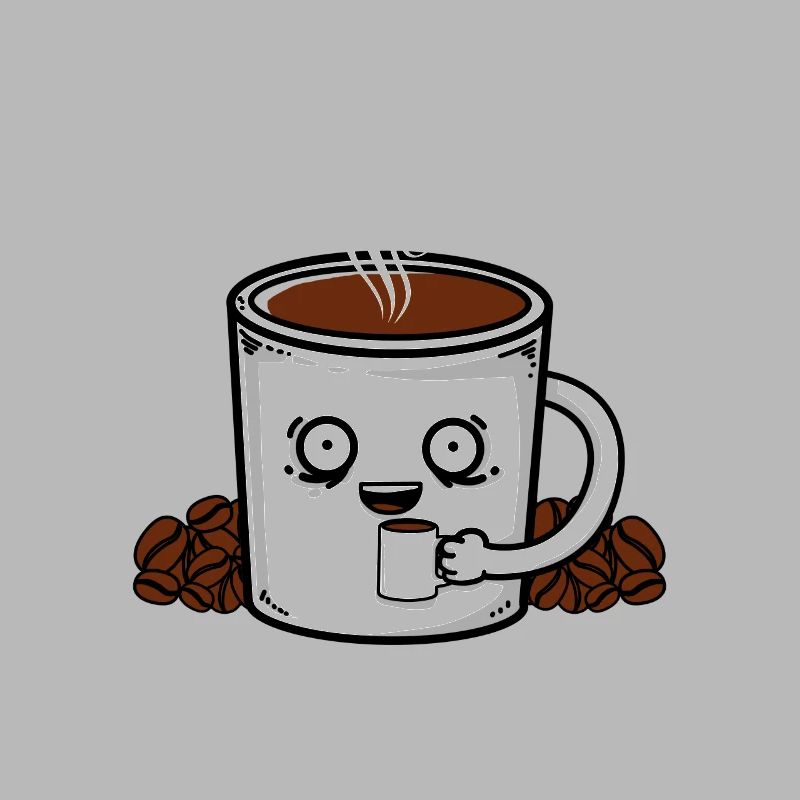 Kaffee Kaffeebohnen Coffee Tasse Kostüm Geschenk