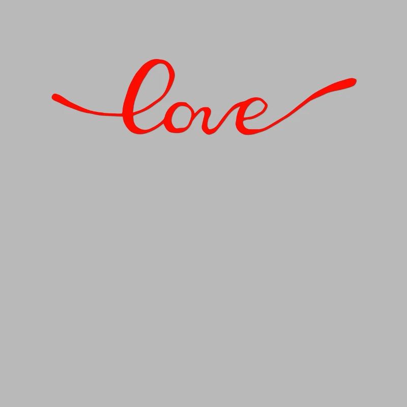 LOVE RED SCRIPT - Liebe Valentinstagsgeschenk