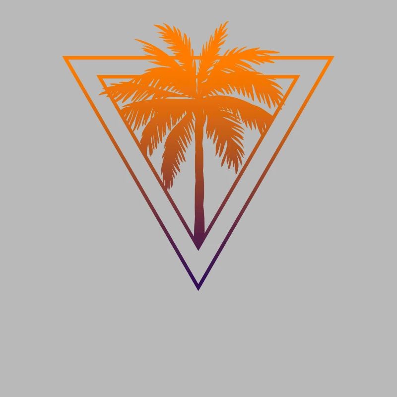 Palm Logo Beach Surfstyle Surfer Triangle