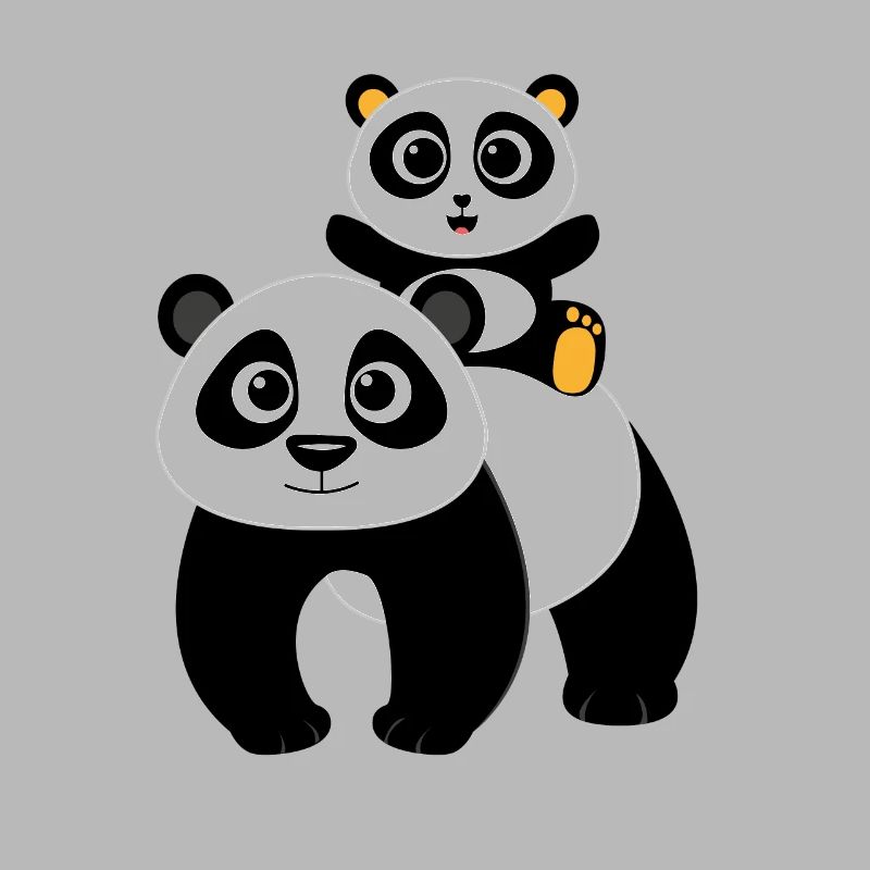 Panda bear design panda bears