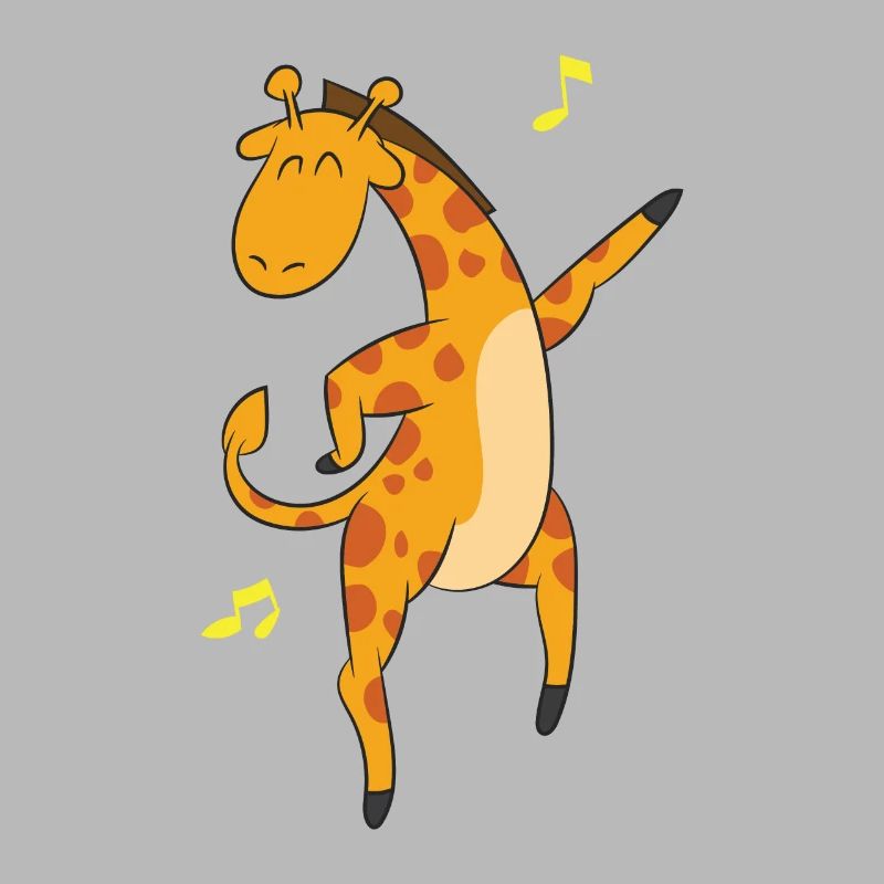 Giraffe is dancing