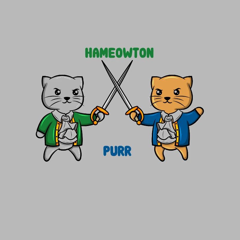 Hamilton Cat Aaron Purr kitten host duel gift