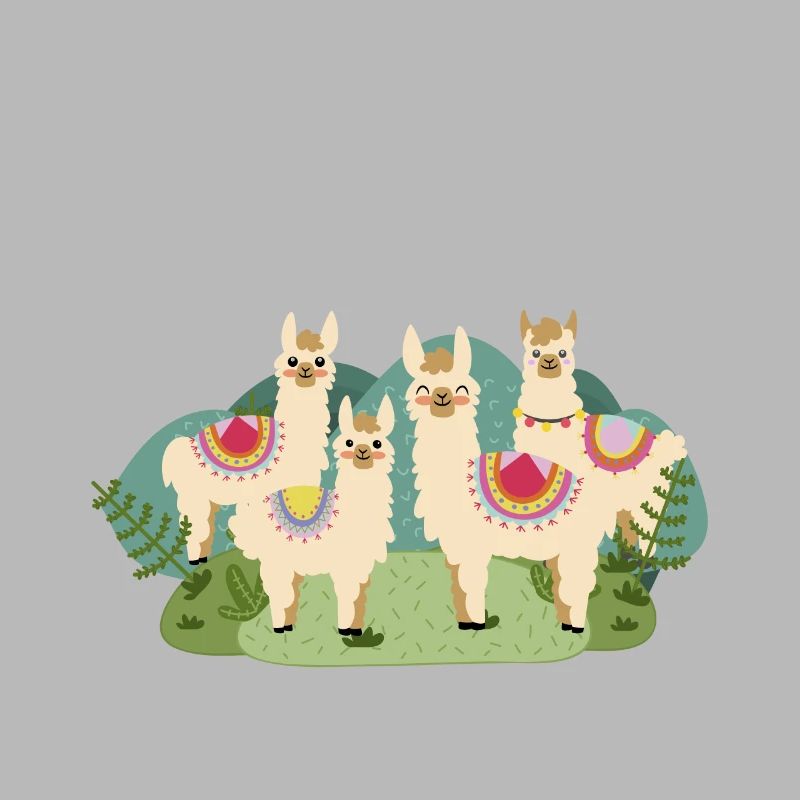 Funny Spanish Tee, Como Te Llama, impression de lama