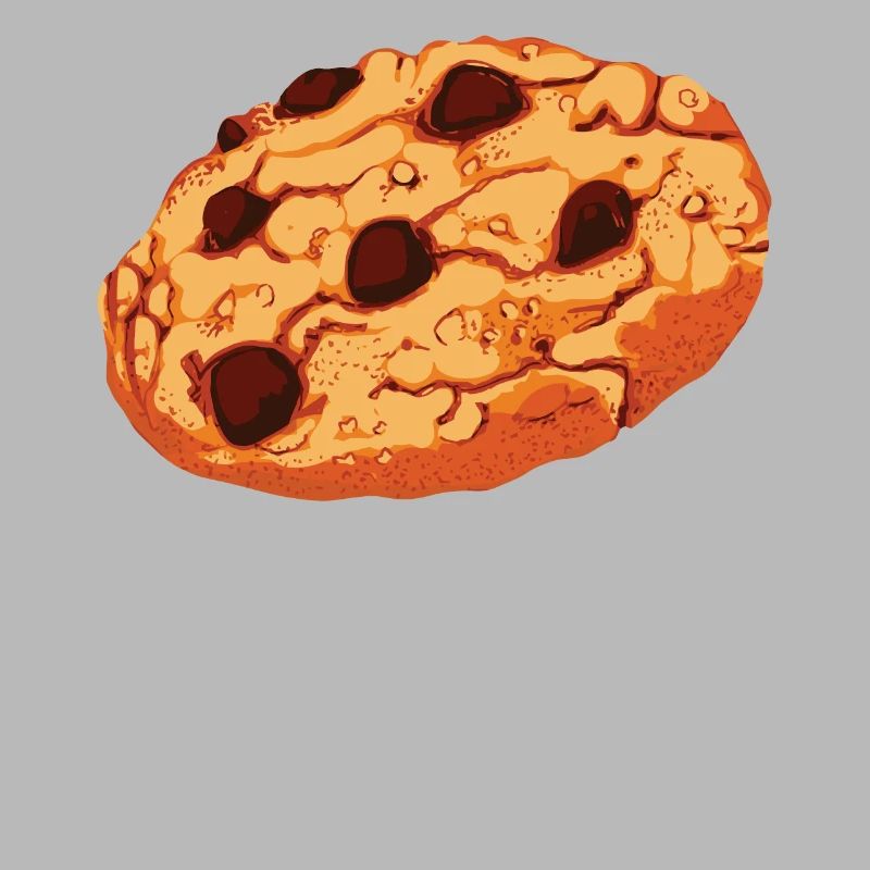 Cookie aux pépites de chocolat graphique Cookie géant