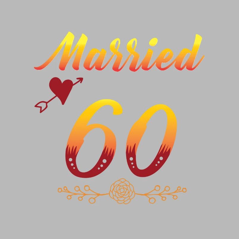 60th Wedding Anniversary Gift Design Idea for