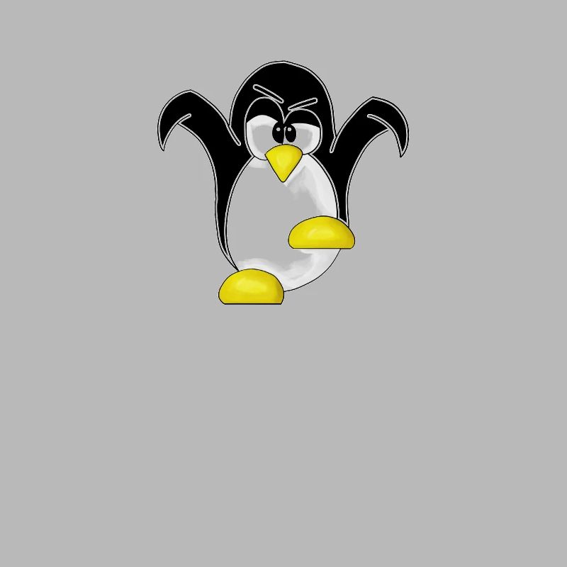 Tux Linux Pinguin Sudo Rm Rf | Computerfreak Hacke