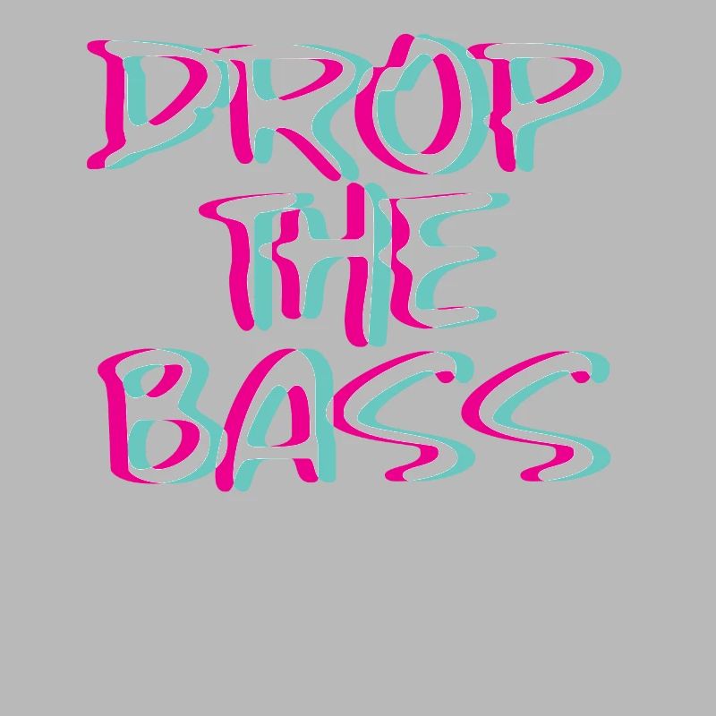 Drop Basse Techno Rave Glitch Cadeau Trippy Edm