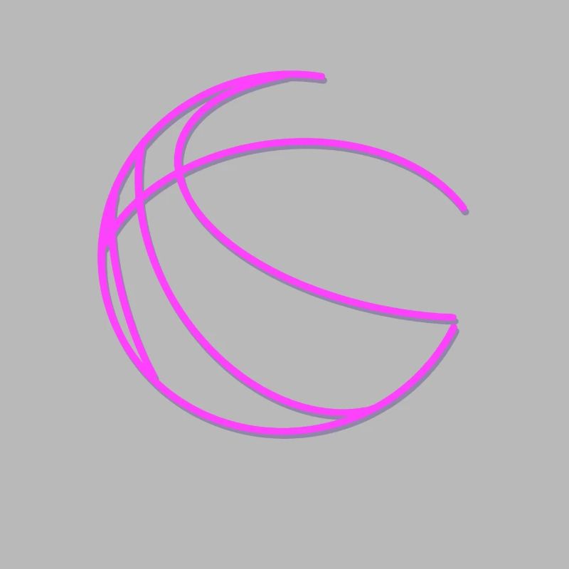 Conception rose de basket-ball