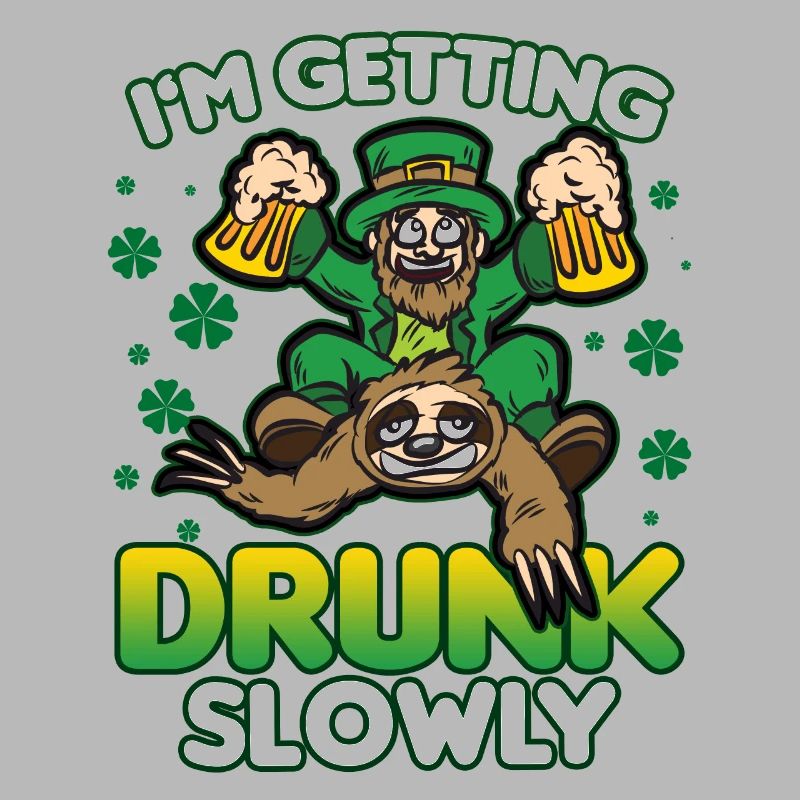 IN GETTING DRUNK SLOWLY sloth goblin beer humor
