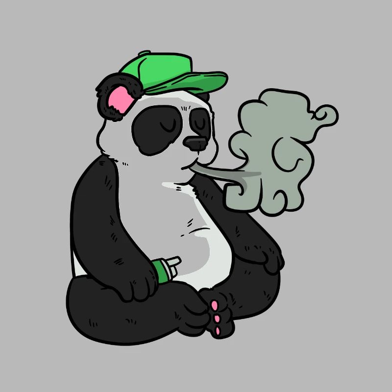 Fumer hipster panda