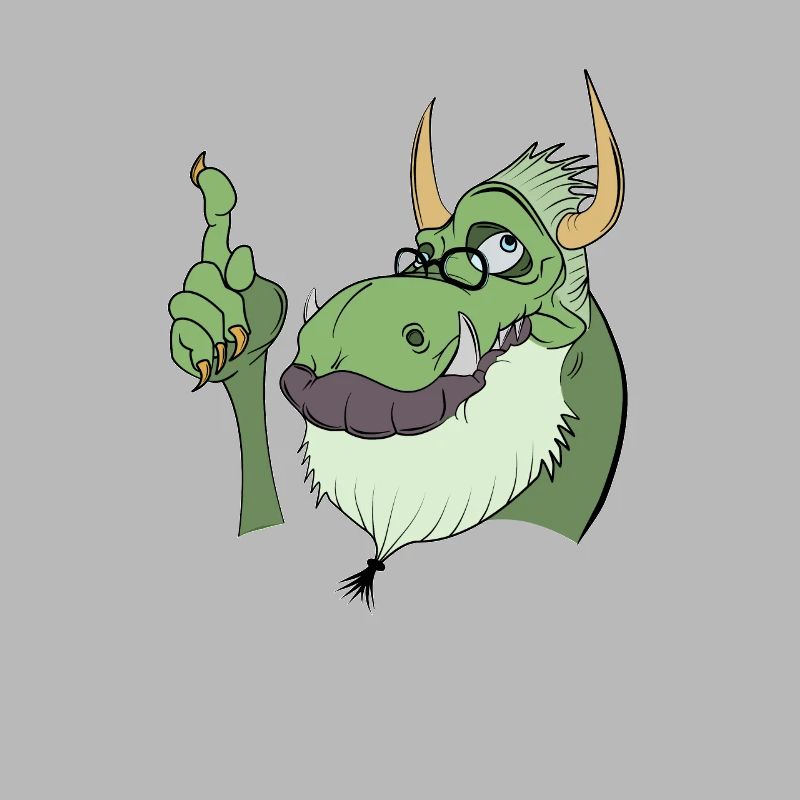 Kali Linux Computer Administrator Tux Drachen Kopf