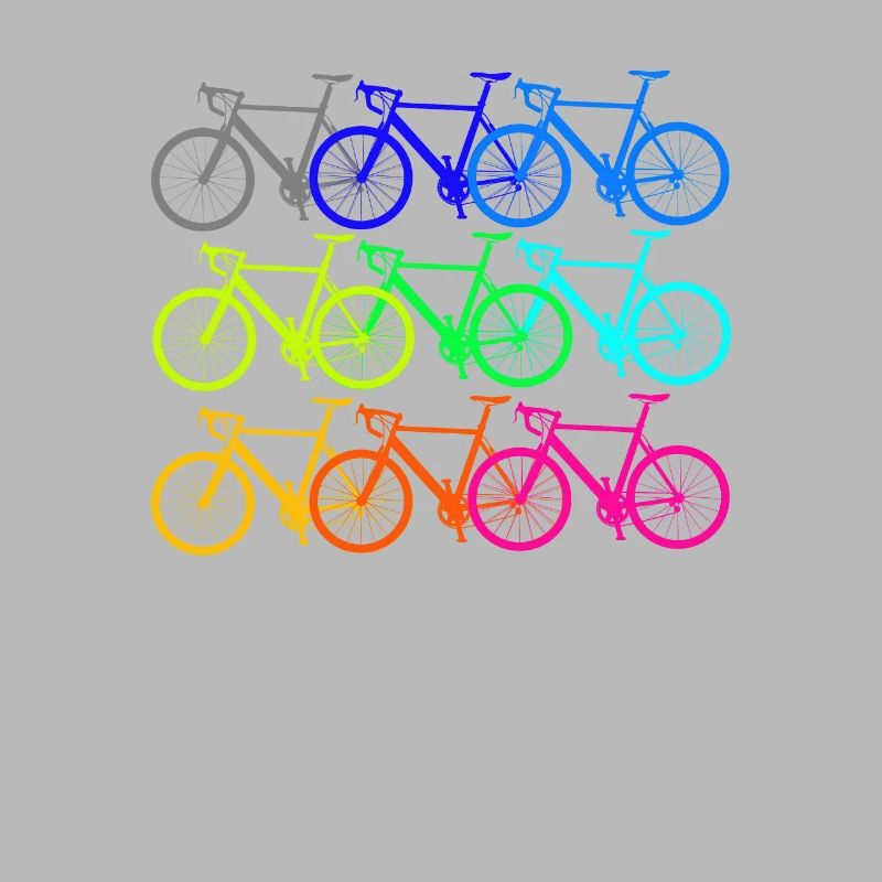 Conception de bicyclette colorée