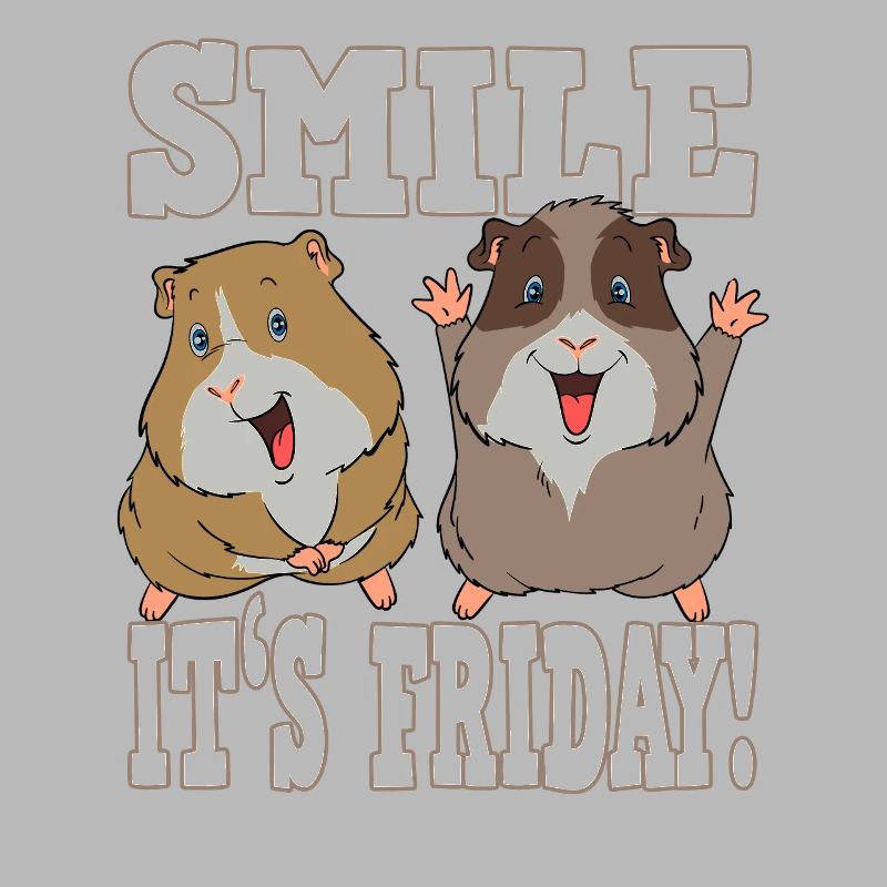 Sourire de cochon d'Inde c'est vendredi
