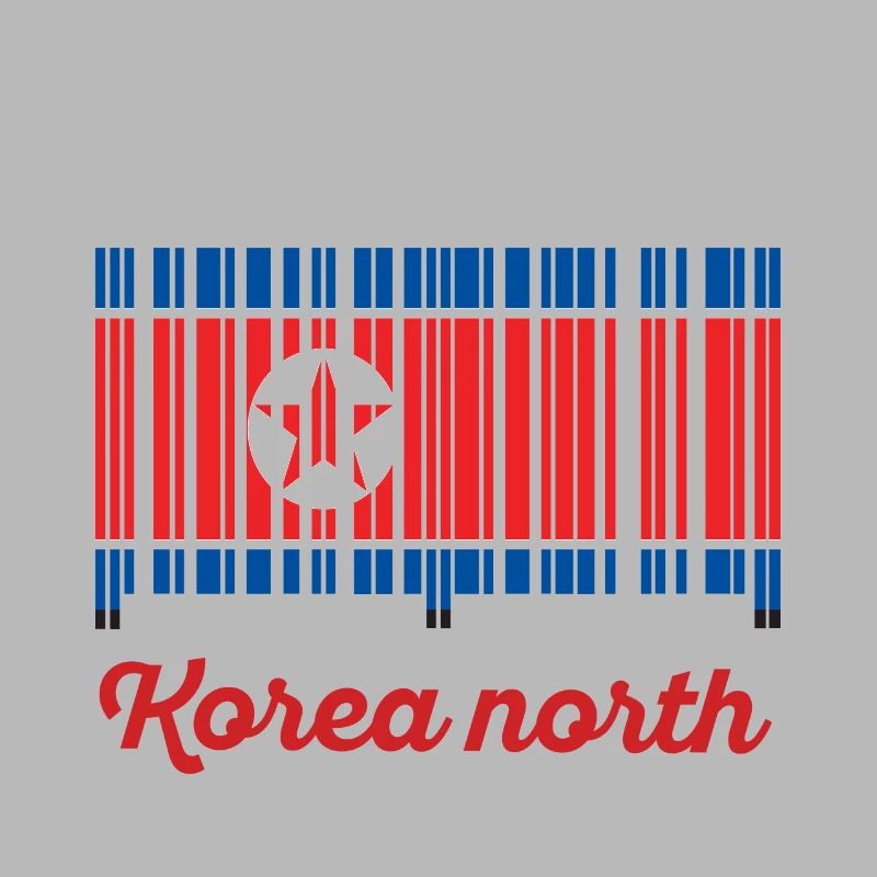 korea north barcode flag