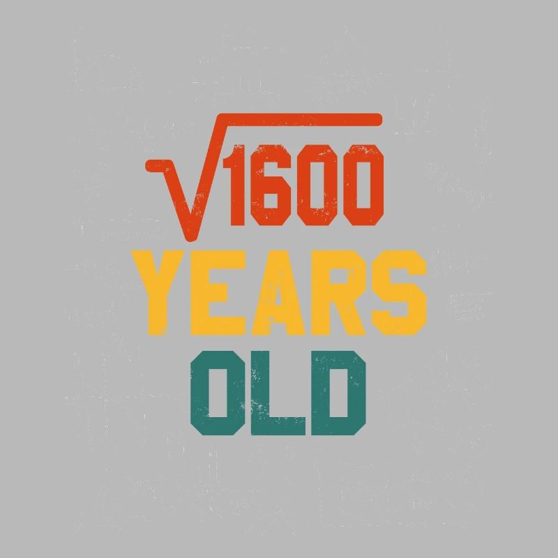 Root Square Root Math 40 Birthday