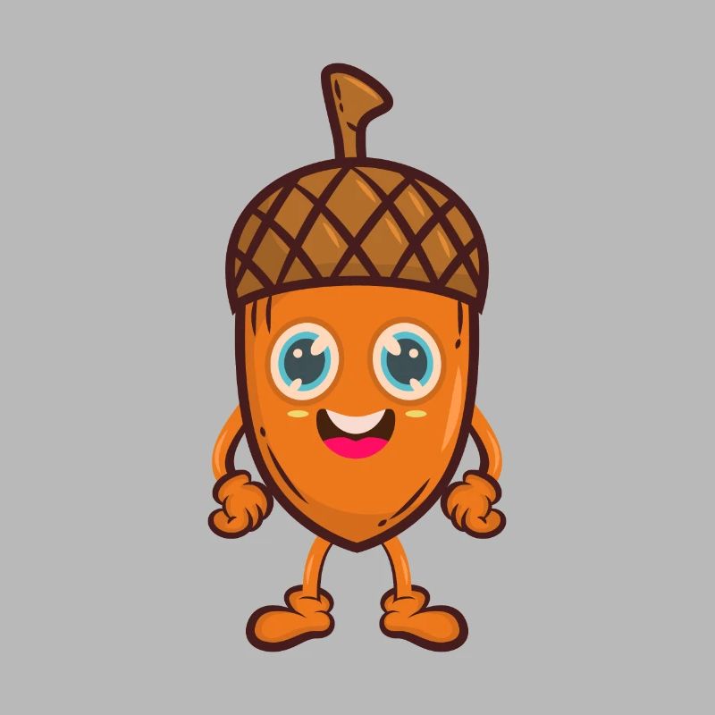 Eichel Eiche Baum Comic