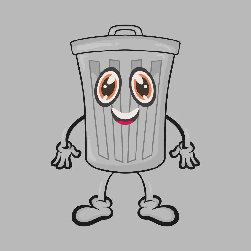Garbage trash can