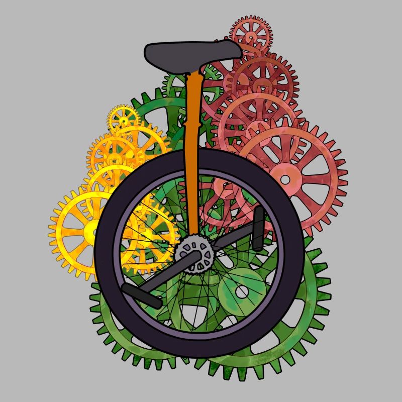 Machine monocycle technique Roue Roue Vélo