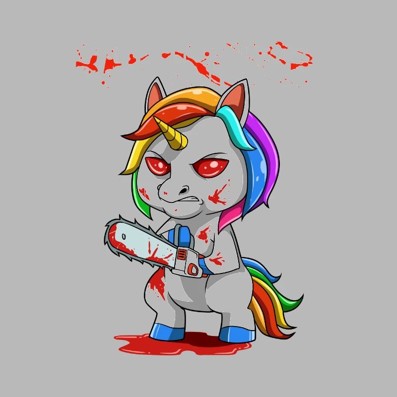 Bad Unicorn Evil Unicorn Chainsaws