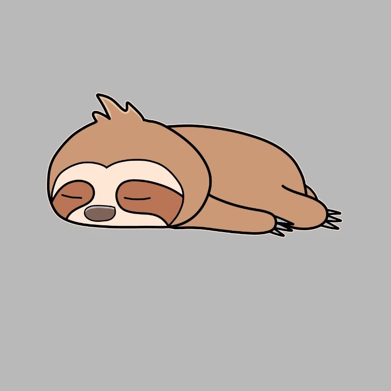 Funny sloth sleeping hat non-stuer